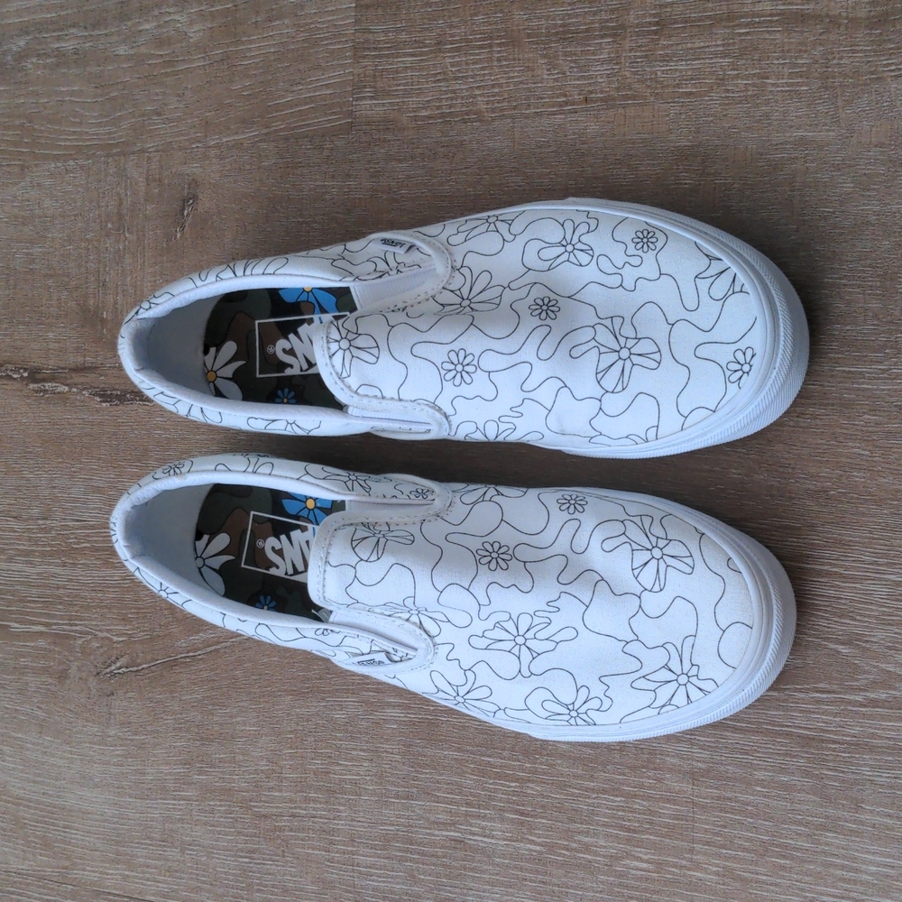 Vans slip ons you paint